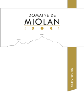 Étiquette sauvignon.png, Domaine de Miolan AOC Genève